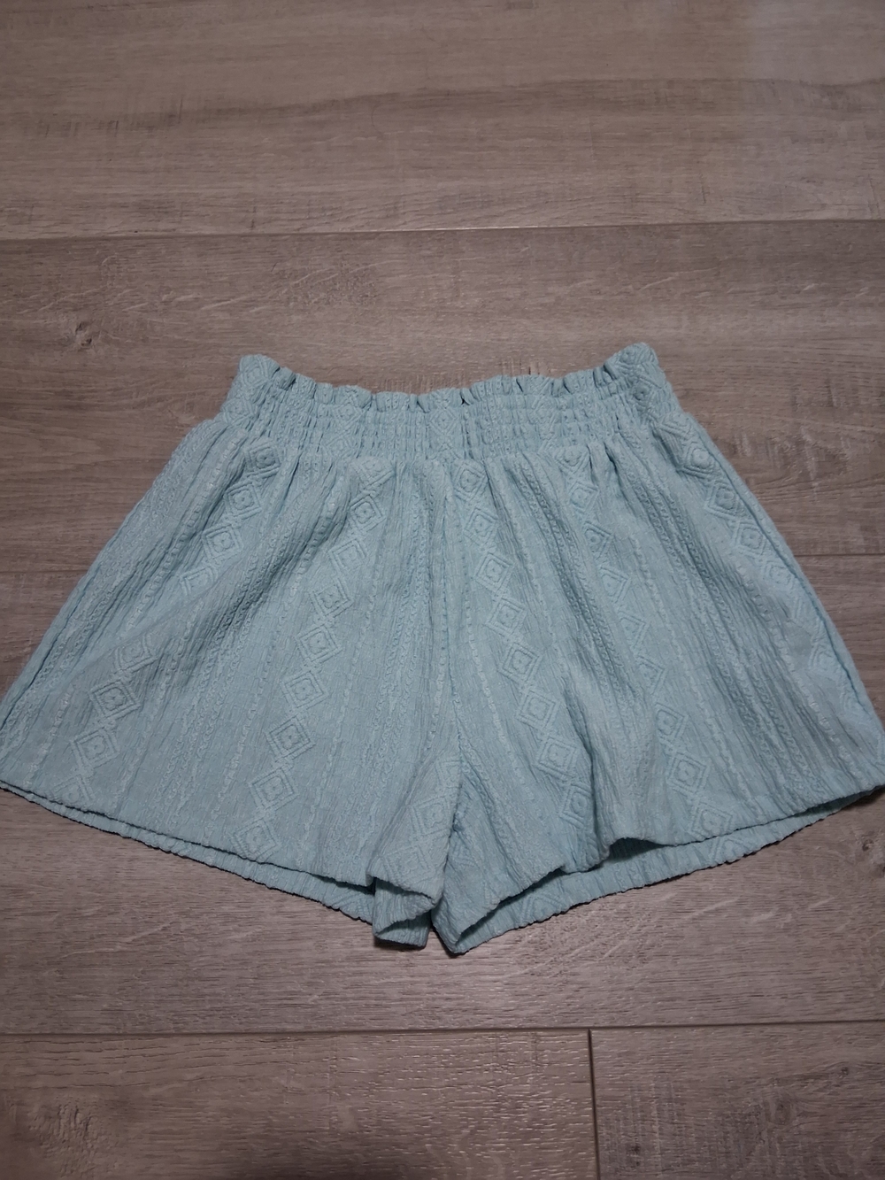 Carter's Mint Textured Elastic-Waist Kids Shorts